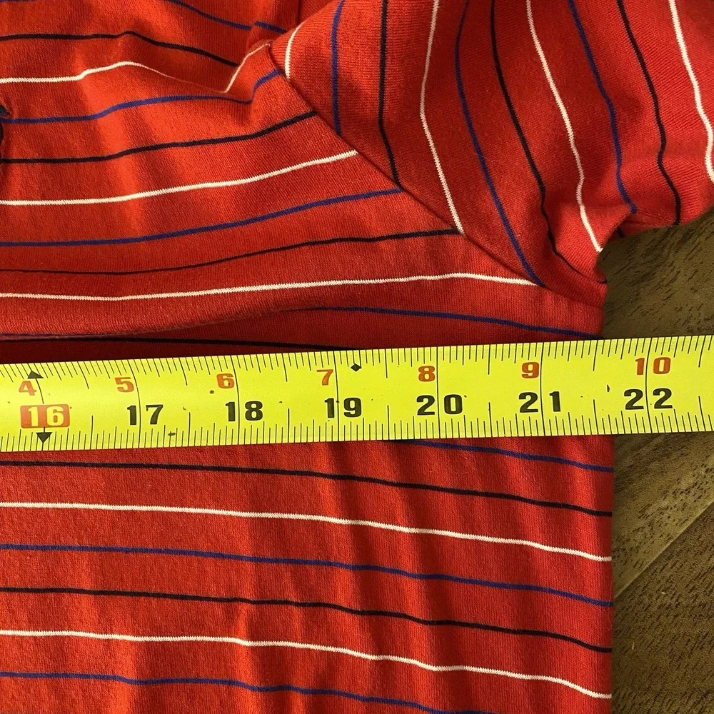 Polo Ralph Lauren Pro Fit Mens Large Golf‎ Polo Big Pony Red White Striped Shirt